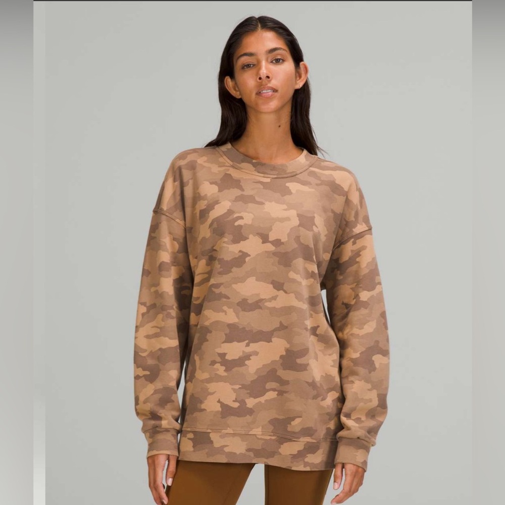 Lululemon Perfectly Oversized Crew Neck Sweatshirt - 
Camo - Size 4